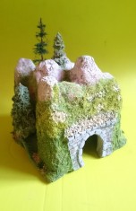 Macheta diorama tunel munte ptr. trenulet electric foto