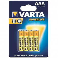 Baterii zinc carbon Varta R3 AAA superlife 4 bucati foto