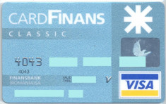 card bancar Visa Finans foto