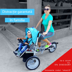 Kangobike bicicleta-carucior 2in1, absolut superba, ideala pentru parinti activi foto