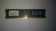 Memorie Ram 1 Gb DDR1 / 400 Mhz Samsung / PC-3200U / Testat (63D) foto