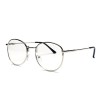 Ochelari Retro Argintii Lentila Transparenta Protectie Fashion Rame 80's