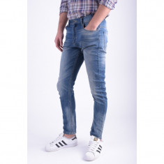 Blugi Bumbac Jack&amp;amp;Jones Erik Original Jos 036 Anti Fit Albastru foto