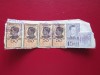 TIMBRE ROMANIA FISCALE PE FRAGMENT DE HIRTIE STAMPILATE, Stampilat
