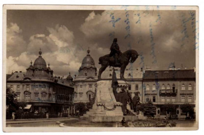 CLUJ NAPOCA BANCA COMERCIALA ITALIANA 1932 AUTOMOBIL KOLOZSVAR foto