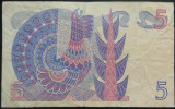 Bancnota 5 COROANE - SUEDIA, anul 1981 *cod 167