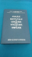 ANALELE INSTITUTULUI DE CERCETARI PENTRU VITICULTURA ?I VINIFICA?IE/VOL.III/1970 foto