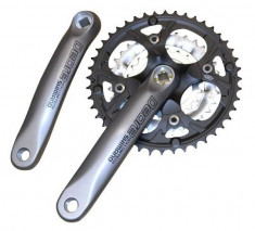 Angrenaj Pedalier Shimano Deore MTB, 44X32X22T, Brat 170MM, Pentru 9 Viteze Pe SPB Cod:KFCM480C422XS foto