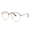 Ochelari Retro Gold cu Lentila Transparenta - Rame Fashion Protectie Anii '80