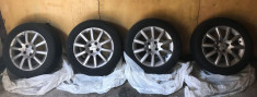 Jante originale Opel (spite, 4 prezoane) cu anvelope vara Dunlop SP FastRespone foto