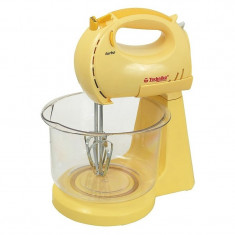 Mixer cu bol Technika, 180 W, 7 viteze, Galben foto