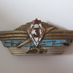 Insigna militara sovietica/URSS-Ofiter specialist clasa 3 blindate din anii 60