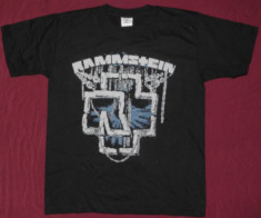 Tricou Rammstein-Sigla cu albastru ,calititate 180 grame,tricouri formatii rock foto