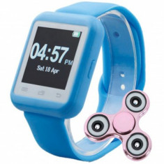 Smartwatch iUni U900i Plus, Bluetooth, LCD 1.44 Inch, Blue + Cadou Spinner MediaTech Power foto