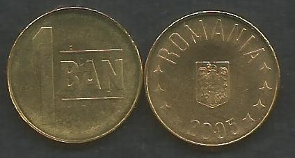 ROMANIA 1 BAN 2005 UNC [1] necirculata - din fisic , livrare in cartonas