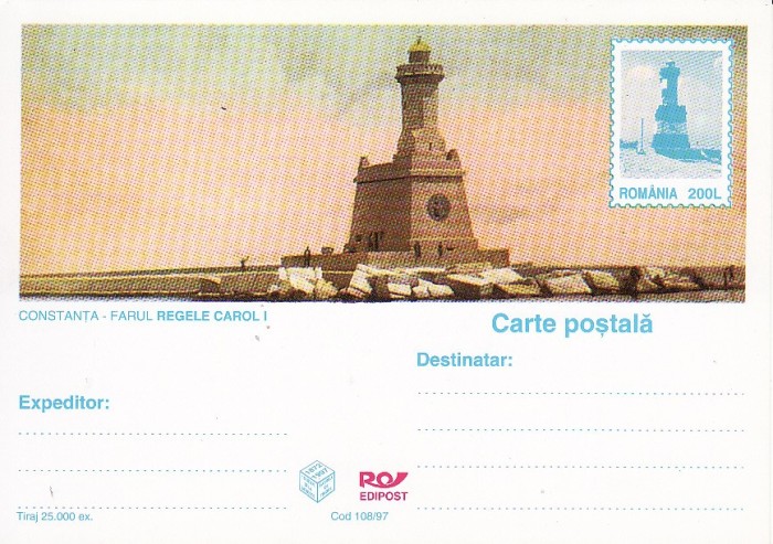 Constanta-Farul-carte postala moderna