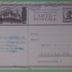 Carte Postala Ilustrata Carol II Circulata 1937 Hotel Calimanesti