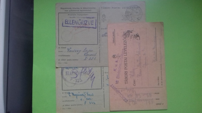 Carte Postala Militara 1915, Kuk 16 Ww1, Tabori Postai Levelezolap,