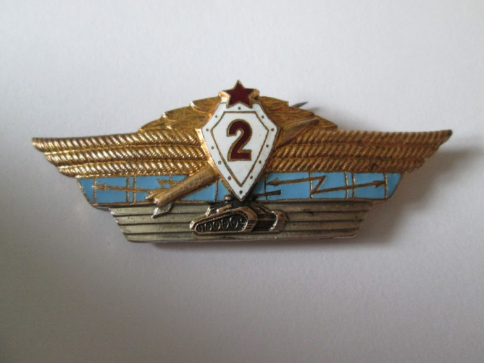 Insigna militara sovietica/URSS-Ofiter specialist clasa 2 blindate din anii 60