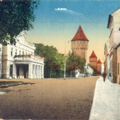 CP Z574 -SIBIU - HERMANNSTADT-NAGYSZEBEN-TEATRUL ORASENESC -CIRCULATA28 AUG 1926