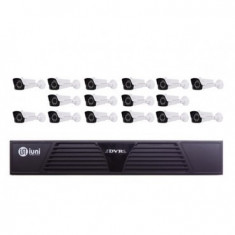 Sistem Supraveghere 16 Camere iUni, 36 Led IR, 720p, HDMI, VGA, 2 USB, LAN, PTZ, 2 canale audio MediaTech Power foto