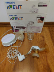 Pompa de san electrica Philips Avent Natural +pompa manuala avent foto