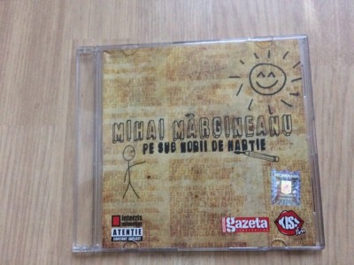 mihai margineanu pe sub norii de hartie cd disc muzica pop folk cat music 2009 foto