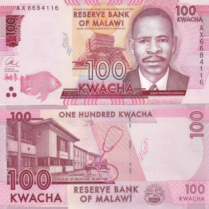 Malawi 100 Kwacha 01.01.2014 UNC