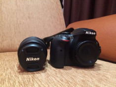 Nikon D3300 + obiectiv AF-S 18-55 + card + geanta transport foto