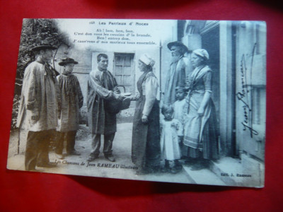 Ilustrata - Petitori -dupa cantecele lui J.Rameau circulat 1920 foto