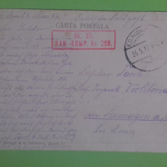 Carte Postala Stampila Militara Circulata 1917