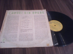 DISC VINIL CORUL RADIOTELEVIZIUNII-CORURI DIN OPERE AIDA/CAVALLERIA RUSTICANA... foto