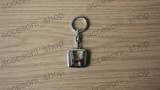 Breloc Auto Honda Metalic Nichelat Chei Logo Maro/Argintiu Unisex