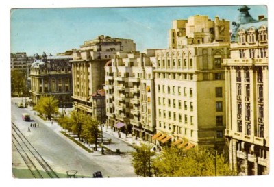BUCURESTI B-dul N. Balcescu RPR COLOR CIRCULAT EDITURA MERIDIANE foto