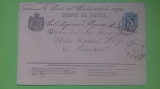 Bucuresti 1875 - 5 Bani - Carte Postala, Circulata, Printata, Romania pana la 1900