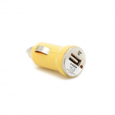 Incarcator auto USB 5V/1A CML 201 - galben SmartPRO Technology foto