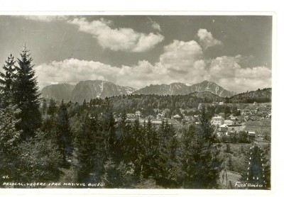 CP Z540 -PREDEAL -VEDERE SPRE MASIVUL BUCEGI -CIRCULATA 6 AUGUST 1942-CENZURATA foto