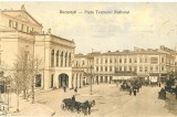 CP Z543 - BUCURESTI -PIATA TEATRULUI NATIONAL -CIRCULATA 7 OCT 1910 LA TULCEA, Printata