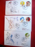 Set 3 Plicuri FDC - Olimpiada Atlanta 1996 San Marino