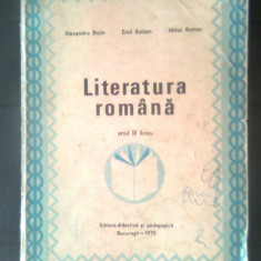 Literatura romana - Anul III liceu - Al. Bojin; Emil Boldan; Mihai Roman (1975)