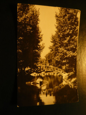 Ilustrata - Pitesti - Vedere din Parcul Arges , circulat 1967 foto