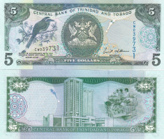 Trinidad &amp;amp; Tobago 5 Dollars 2006 UNC foto