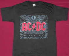 Tricou AC/DC-Black Ice ,calit 180 gr,inclusiv XS,de copii, XXXL foto