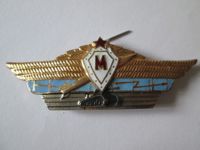 Rara! Insigna militara sovietica/URSS-Maistru specialist blindate din anii 60