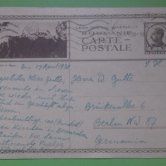 Carte Postala Ilustrata Carol II Circulata 1938 Rasnov