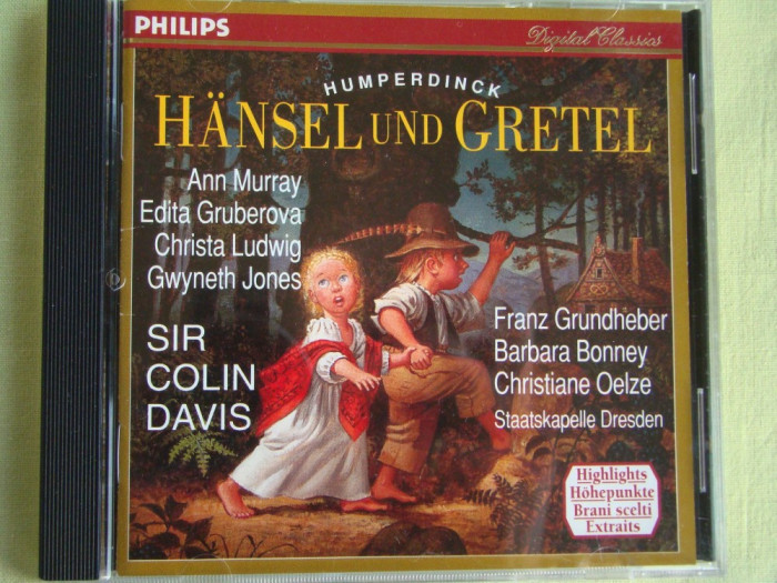 HUMPERDINCK - Hansel and Gretel - C D Original ca NOU (Philips)