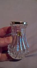 Vaza mica sticla sau cristal WMF cu montura la buza foto