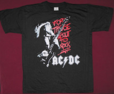 Tricou AC/DC-For Those About to Rock - Angus ,calitate 180 grame,marime XS foto