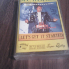 CASETA AUDIO MC HAMMER-LET'S GET IT STARTED ORIGINALA