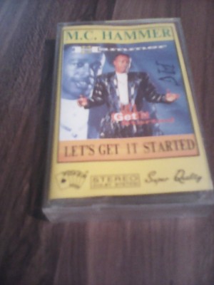CASETA AUDIO MC HAMMER-LET&amp;#039;S GET IT STARTED ORIGINALA foto
